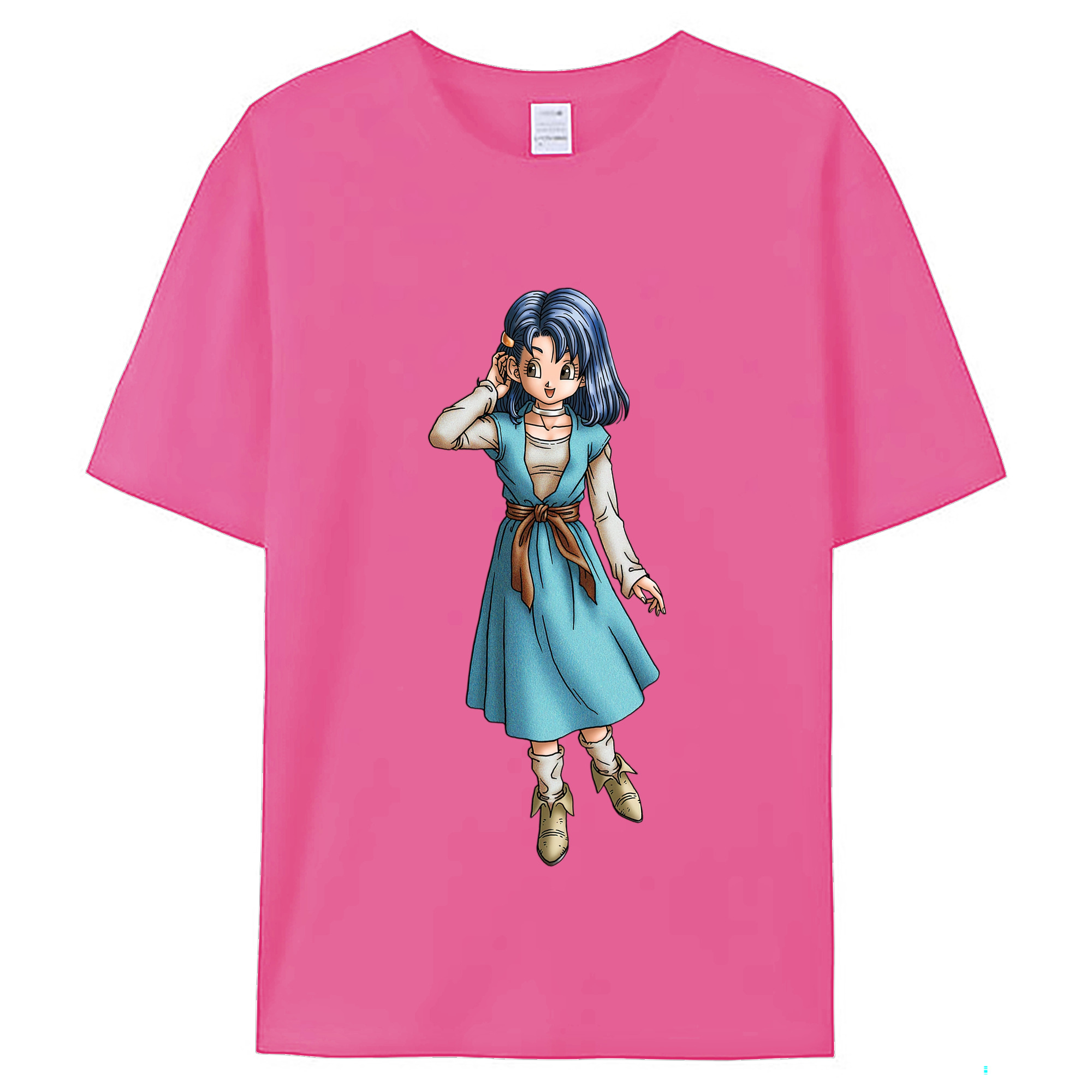 （画像用） ドラゴンクエスト Doragon Kuesuto Dragon Quest レディースカジュアルプリントTシャツ（綿100％）